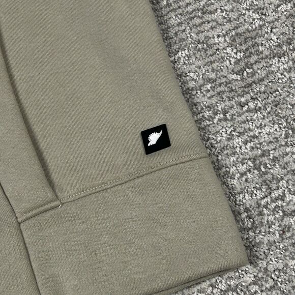 Fundamental Coast Zip Front Kelly Vest Womens Medium Sweatshirt Shawl Collar Tan - Picture 4 of 9